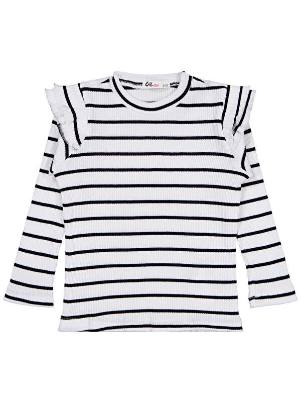 Civil Girls Kolu Fırfırlı 2-5 Yaş Sweatshirt