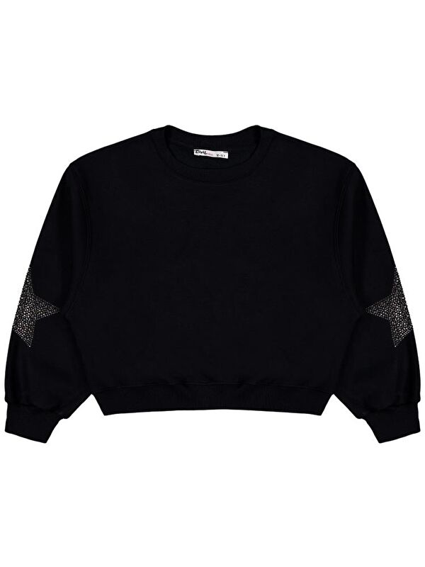 Civil Girls Taşlı Yıldız Nakışlı 10-13 Yaş Sweatshirt
