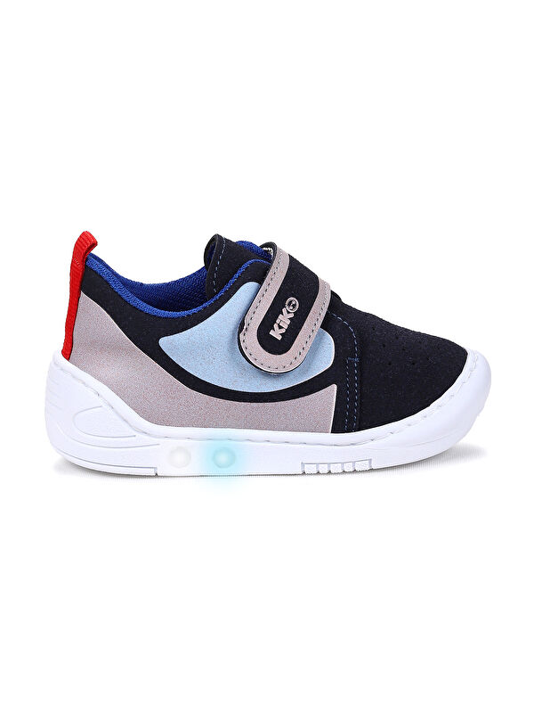 Kugan Cırtlı Işıklı Erkek Bebek Yürüyüş Spor Ayakkabı - Görsel 4