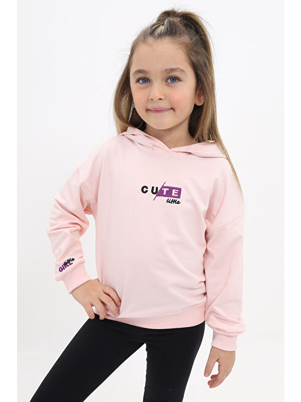Toontoykids Kız Çocuk Nakışlı Sweatshirt