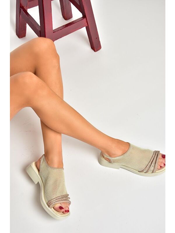 S4769004 Bej Kadın Sandalet - Görsel 2