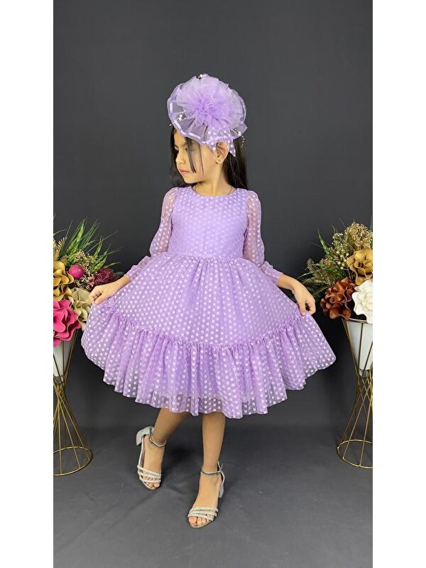 Mnk Baby & Kids Katkat Prenses Dantel Tokalı Kız Çocuk Elbise MNK0306