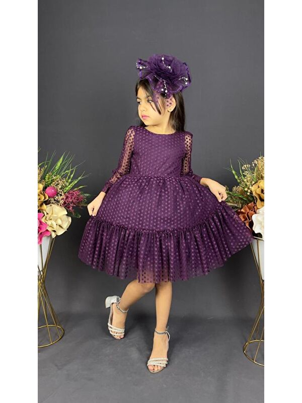 Mnk Baby & Kids Katkat Prenses Dantel Tokalı Kız Çocuk Elbise MNK0306