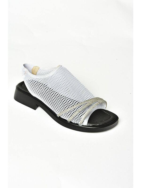 S4769004 Beyaz Kadın Sandalet - Görsel 6