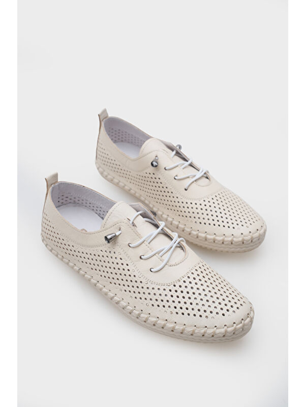Capone Outfitters Rubia Hakiki Deri Soft Konfor Tabanlı Kadın Sneaker