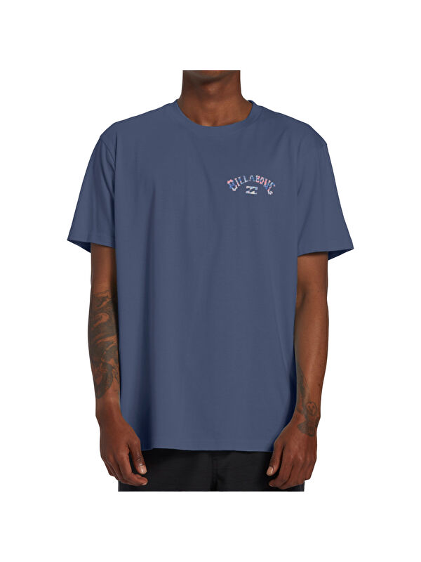 Billabong Arch Fill Tees Erkek Mavi Tişört