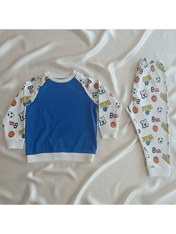 Bonbon Çocuk Top Baskılı  2'Li Takım Cb1015