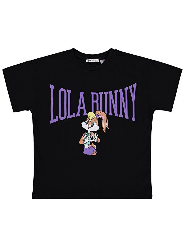 Bugs Bunny - LOONEY TUNES Lola Bunny 10-13 Yaş Tişört - Siyah