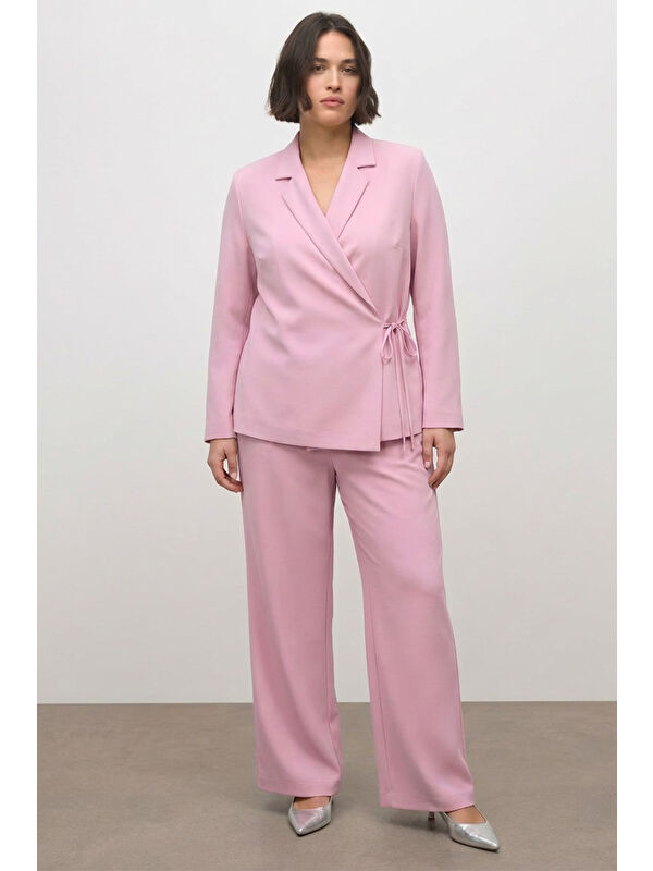 Mylinemoda Bağlama Detaylı Blazer Ceket