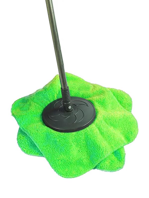 Znp Home Turn | Welsoft Dönerli Mop Yedek Başlıklı Papas Mop Yeşil 35x35