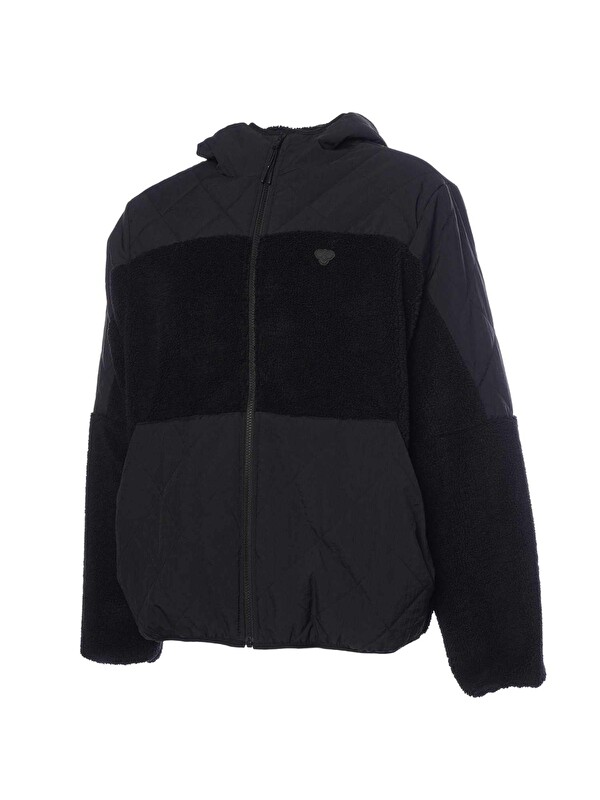 Hummel Jude Erkek Siyah Kapüşonlu Mont
