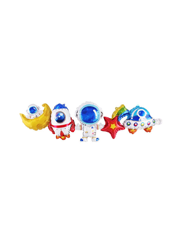 Le Mabelle Çok Renkli Uzay Zincir Balon Set