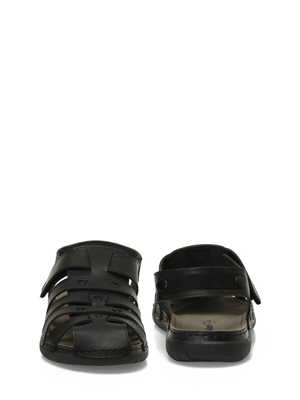 408025.M5FX Siyah Erkek Sandalet - Görsel 6