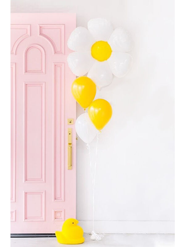 Le Mabelle Beyaz Papatya Balon Set
