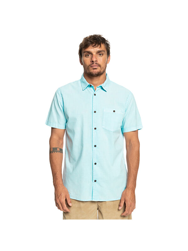 Quiksilver Erkek Gömlek Bolam M Mavi Günlük Giyim