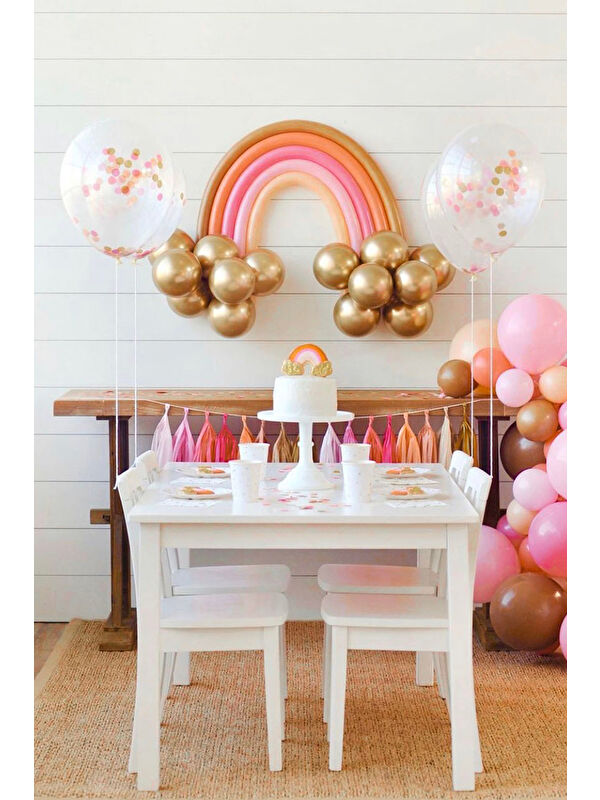 Le Mabelle Altın Makaron Balon Set