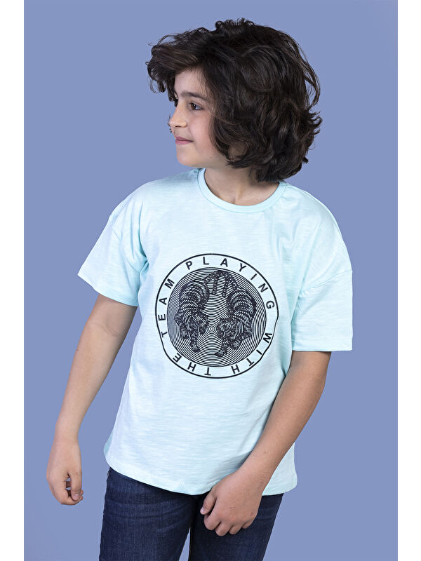 Toontoykids Erkek Çocuk Kabartma Baskılı Tişört