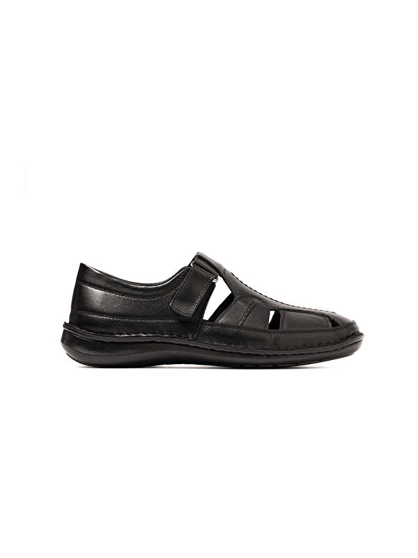 John May Erkek Sneaker OG-146 101 Siyah Dolaplı Deri