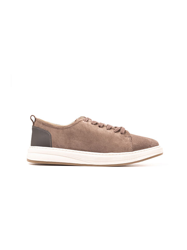 John May Erkek Sneaker OG-415 Vizon Süet-Gri Deri