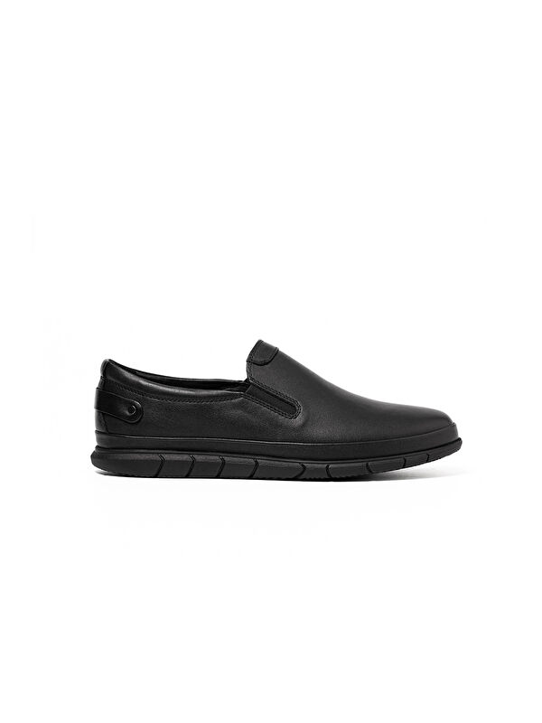 John May Erkek Sneaker OG-5424 101 Siyah Dolaplı Deri