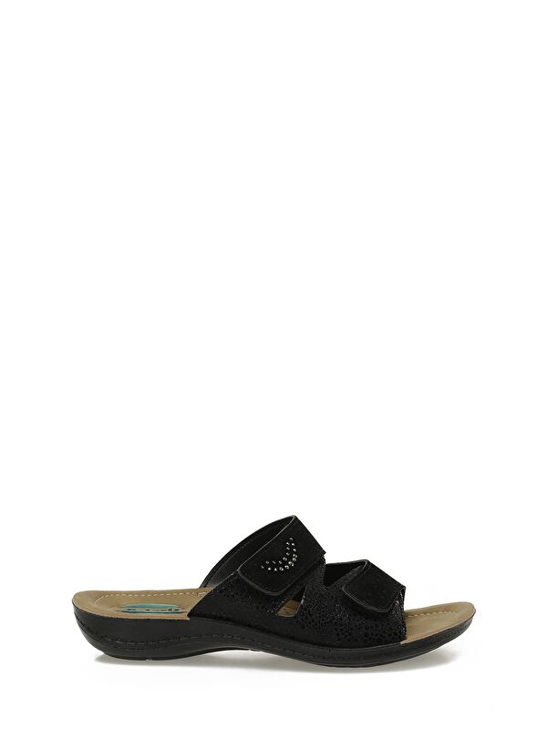 609002.Z5PR Siyah Kadın Ev Terliği - Görsel 2