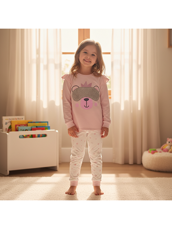 Bonbon Çocuk Maymun Baskılı 2'Li Takım Cb1010