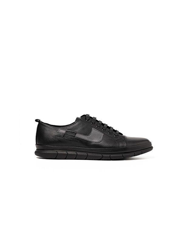 John May Erkek Sneaker OG-3722 101-1203 Siyah Dolaplı-Gri Atlas