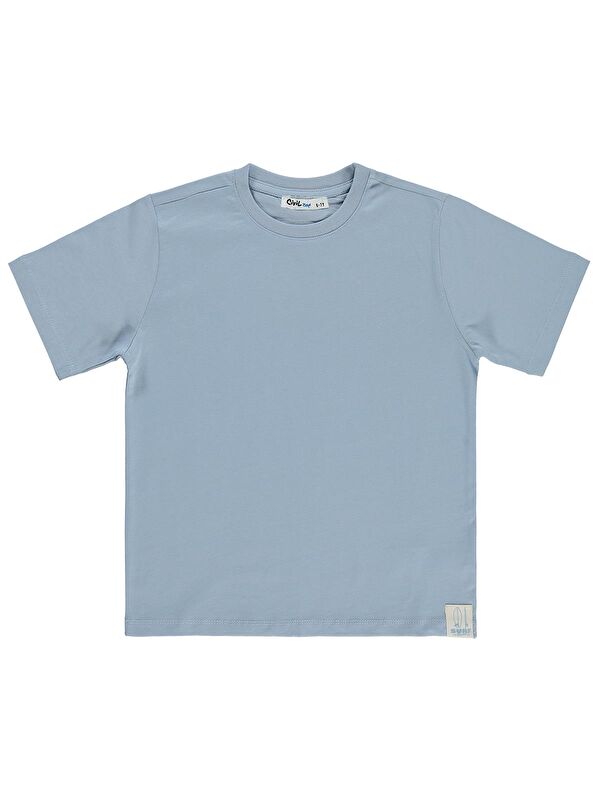 Civil Boys Basic Surf Etiketli 6-9 Yaş Tişört - Mavi