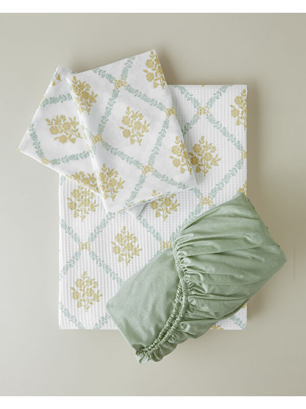 English Home Aurelia Çift Kişilik Pike Takımı 200x220 cm Sarı