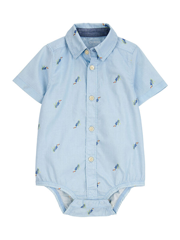 Oshkosh Erkek Bebek Gömlek Body
