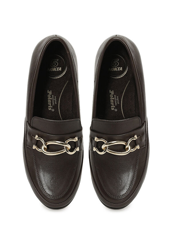 105634.Z5PR Kahverengi Kadın Topuklu Ayakkabı - Görsel 5