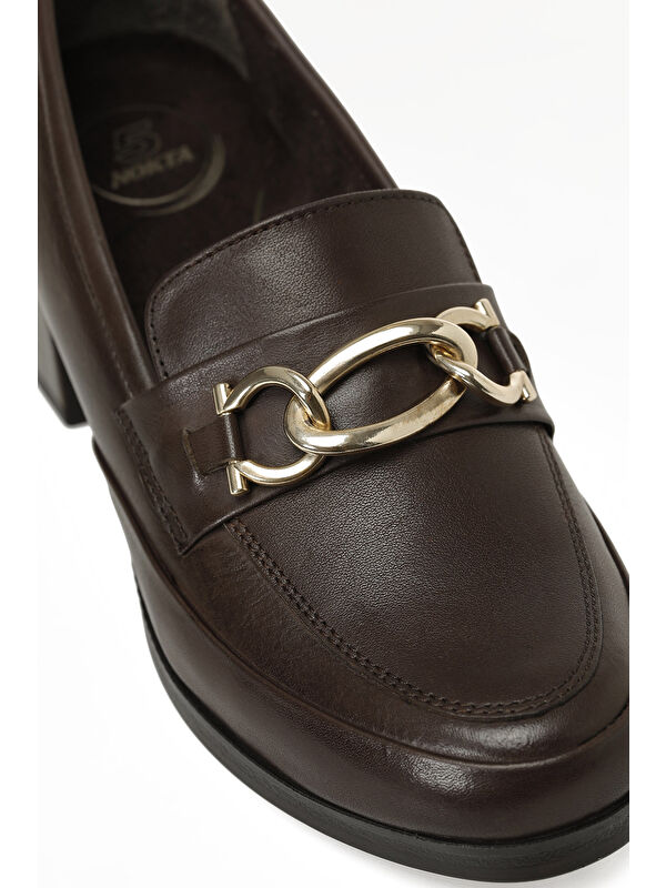 105634.Z5PR Kahverengi Kadın Topuklu Ayakkabı - Görsel 8