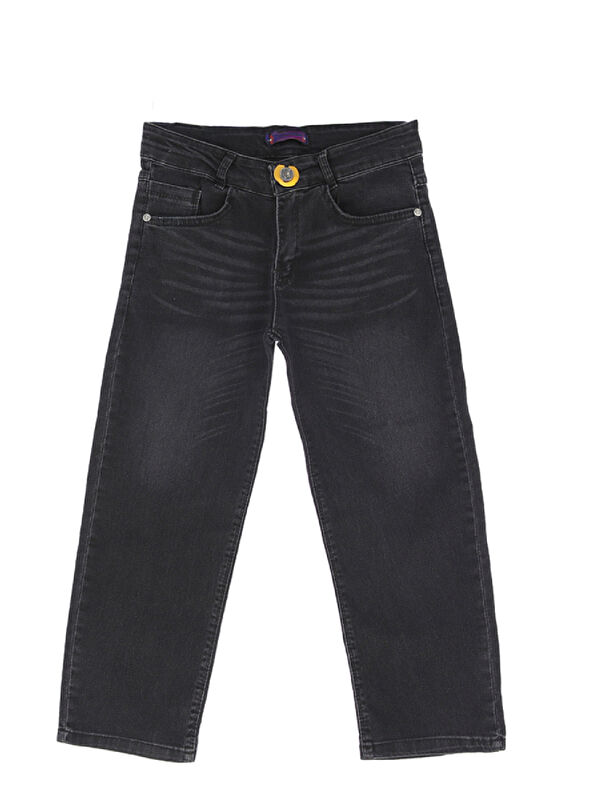 Modanino Erkek Çocuk Esnek Belli Elastanlı Geniş Kesim Jean Pantolon 13-17 Yaş 12367