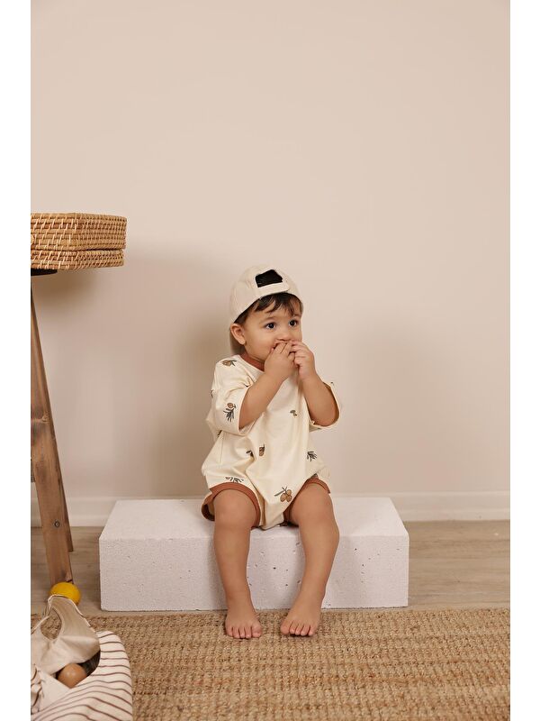 Oh La La Koala For Little Ones Zeytin Baskılı Oversize Tulum