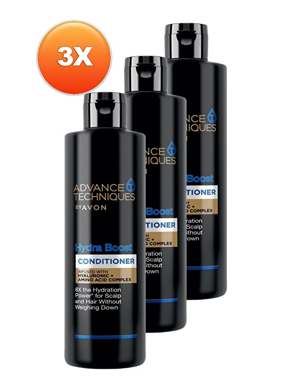 AVON Advance Techniques Hydra Boost Nemlendirici Saç Kremi 250 Ml. Üçlü Set