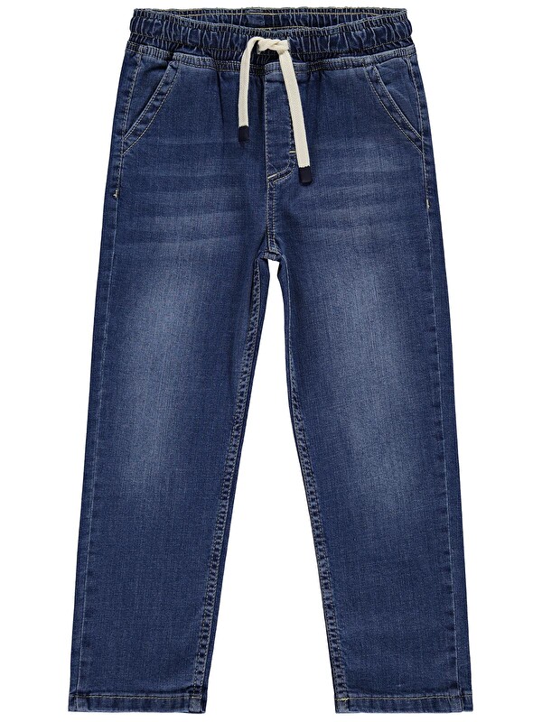 Civil Boys Bağcıklı Basic 6-9 Yaş Pantolon - Mavi