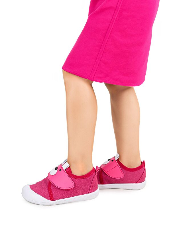 Winni Cırtlı Kız Bebek İlk Adım Panduf Ayakkabı - Görsel 3