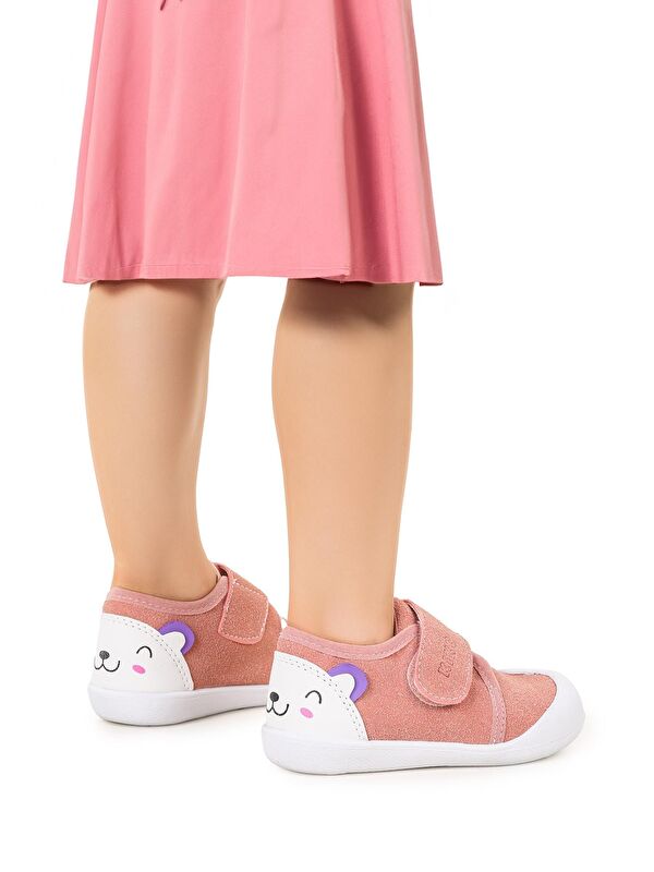 Catly Cırtlı Kız Bebek İlk Adım Panduf Ayakkabı - Görsel 3