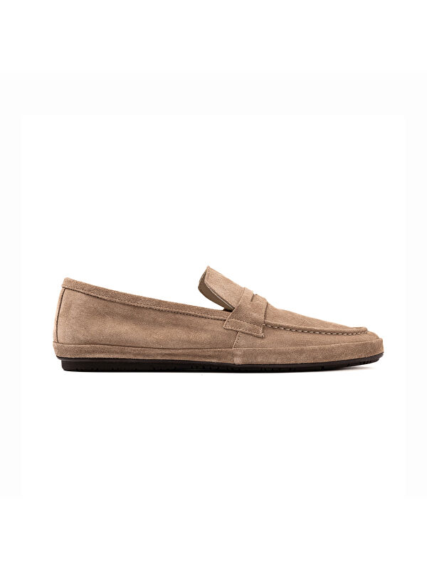John May Erkek Kahverengi Loafer Ayakkabı OG-2311 2166 Suggero Süet