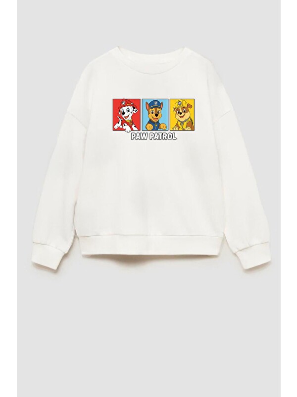 Monila Erkek Çocuk Baskılı 3 İplik Kumaş Pamuklu Sweatshirt