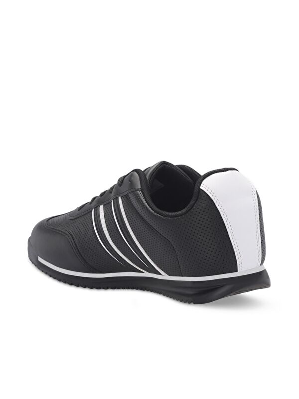 POLITICS I Erkek Sneaker Ayakkabı Siyah / Beyaz - Görsel 4