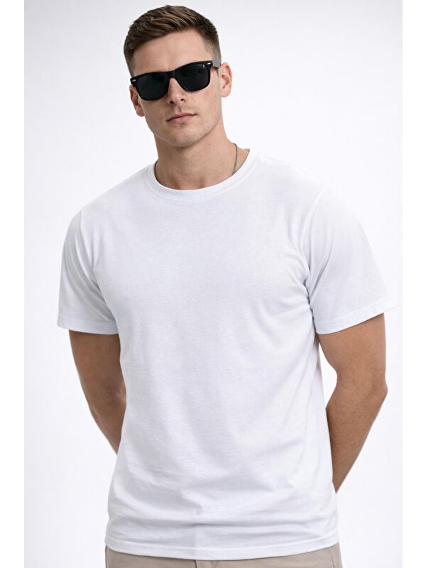 Freemen Erkek/Unisex Bisiklet Yaka Basic Tişört %100 Pamuk - 371