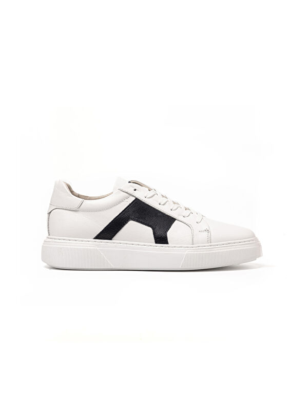John May Erkek Sneaker OG-437 Beyaz-Lacivert