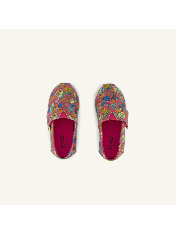 Toms Karışık Toms Espadril Alpargata Kız Çocuk 10022120 Fuchsia Birds of Paradise Print
