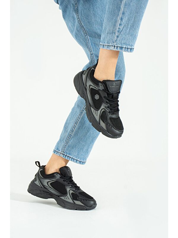 Songa Siyah Kadın Spor Ayakkabı - Görsel 4