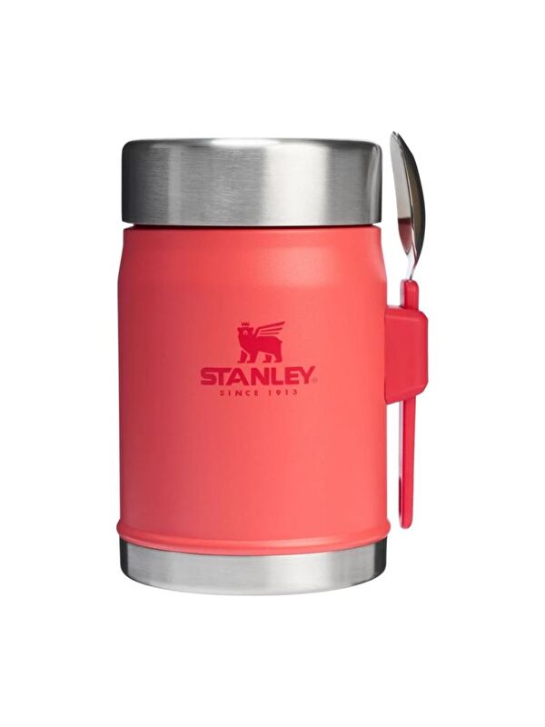 Stanley klasik paslanmaz çelik yemek termosu kaşıklı 0,40 Lt-PEMBE