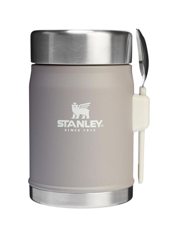 Stanley Klasik paslanmaz çelik yemek termosu kaşıklı 0,40 Lt-GRİ