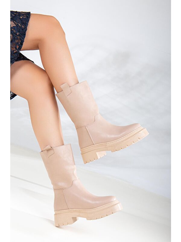 D1943 Kadın Günlük Ortopedik Bot Bootie - Görsel 5