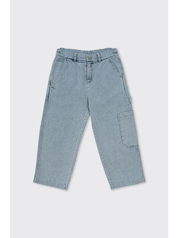 Panço Erkek Çocuk Rahat Kesim Jean Mavi Pantolon