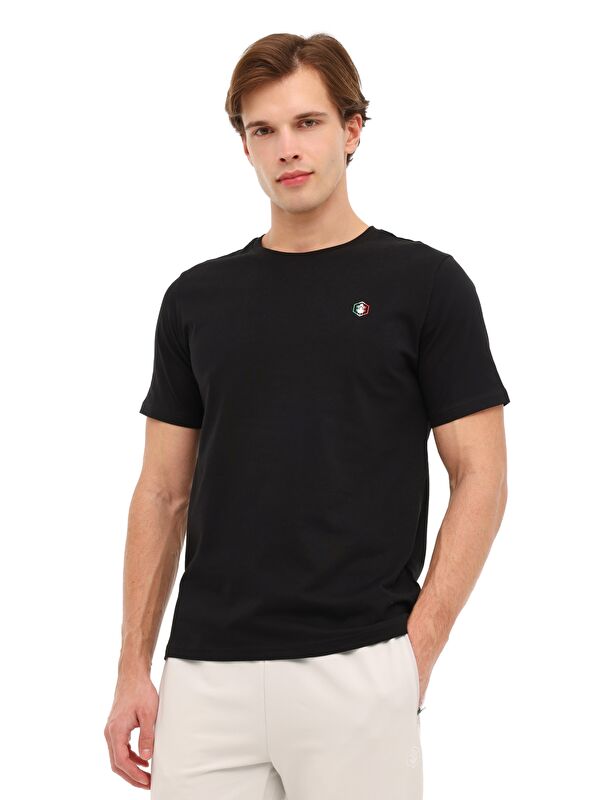 Lumberjack ML DEX 11ITL1314 6FX Siyah Erkek Kısa Kol T-Shirt
